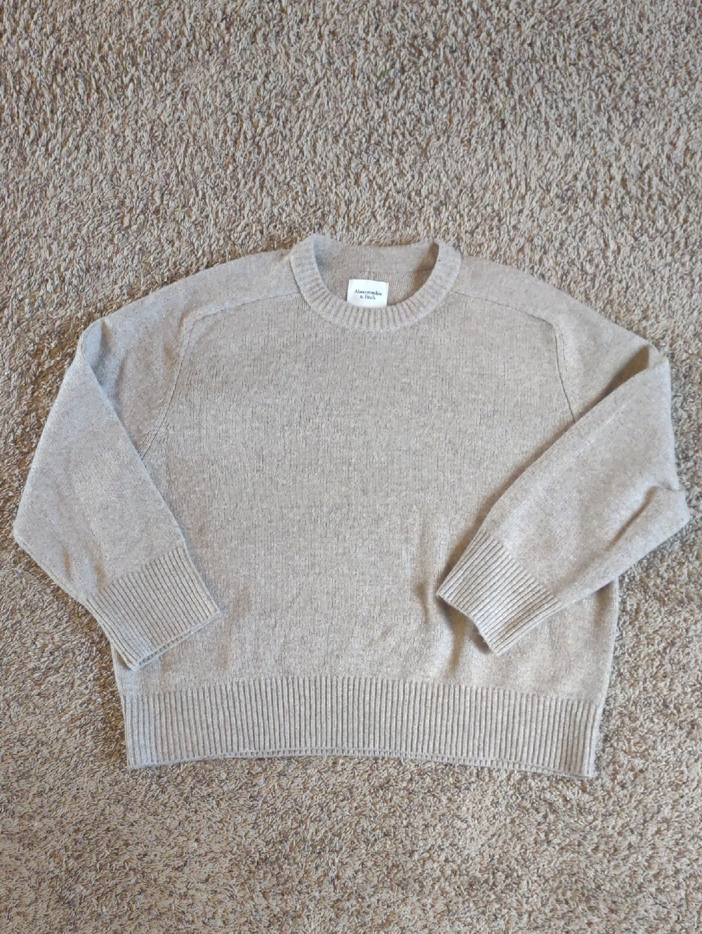 Abercrombie & Fitch Light Heathered Brown Sweater